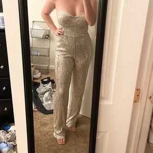 Fashion Nova Sequin Jumpsuit